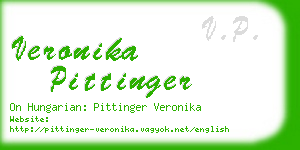 veronika pittinger business card